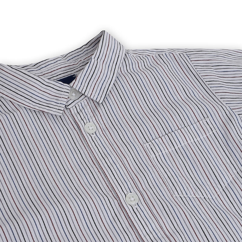 Boys Natural Striped Long Sleeve Shirt image number 2